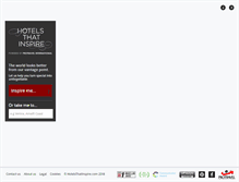 Tablet Screenshot of hotelsthatinspire.com